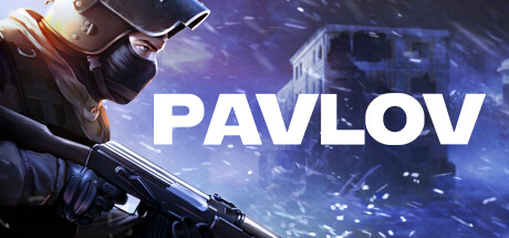 Arte oficial de Pavlov VR com um soldado tático e o logótipo Pavlov